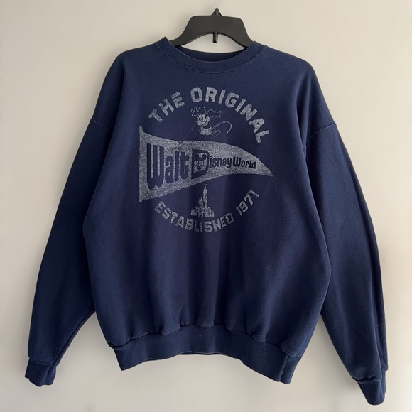 Disney Sweaters - ⭐️SOLD⭐️ Disney The Original Walt Disney World Blue Crewneck Sweater Size L